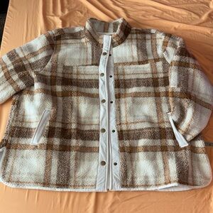 Plaid Sherpa Jacket